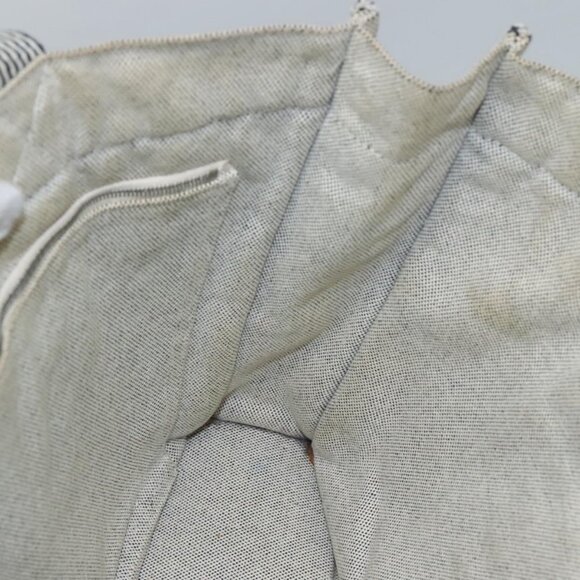 HERMES New Fourre Tout MM Hand Bag Canvas Gray Silver - Picture 13 of 16